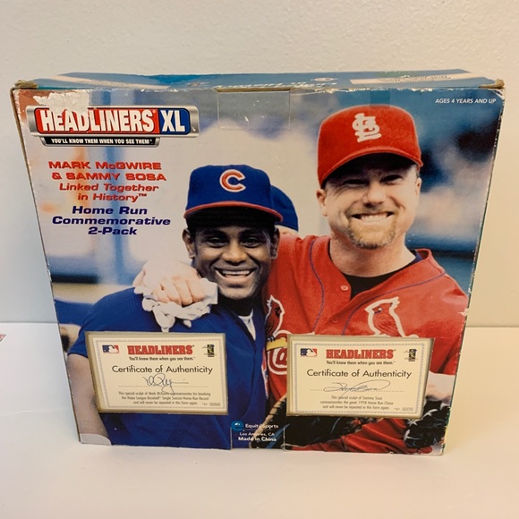 Headliners XL Other Headliners Xl Mark Mcgwire And Sammy Sosa Home Run Commemorative 2 Pack